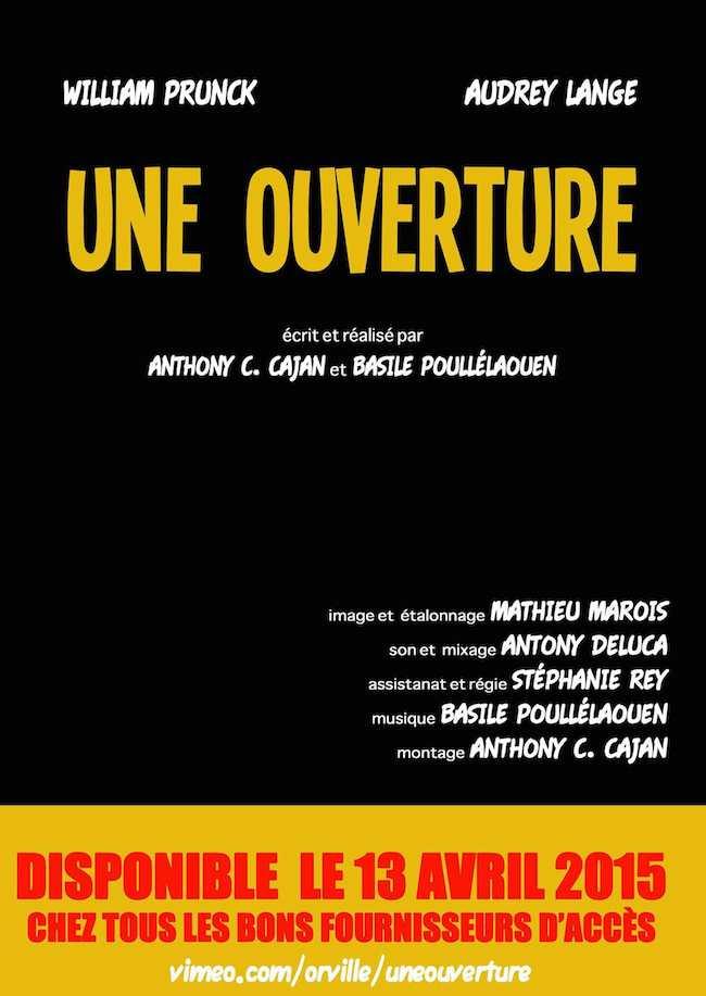Film: Une Ouverture de Anthony C. Cajan et Basile Poullélaouen